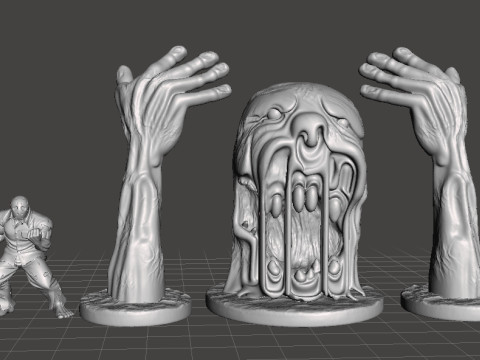 HELL CHAOS BOSS MODEL FIGURE FOR HORROR AND FANTASY GAMES RPG DND Modèles 3D en vedette