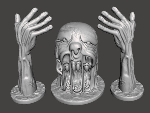 HELL CHAOS BOSS MODEL FIGURE FOR HORROR AND FANTASY GAMES RPG DND Modèles 3D en vedette