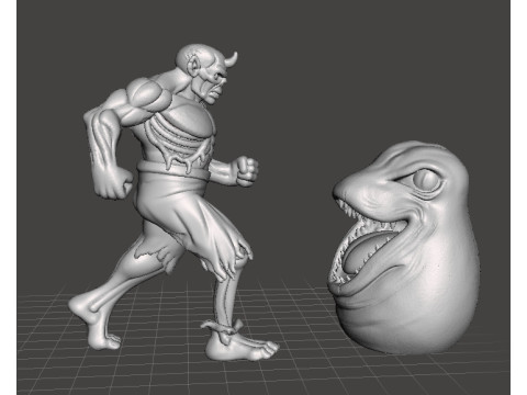 ALTERED BEAST GRAVE MASTER MODELO EM MINIATURA FANTASIA OU JOGOS SCIFI RPG DND Modelo de Impressão 3D