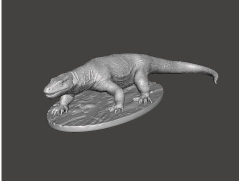 巨蜥巨蜥逼真雕塑模型动物野生动物 3D 打印模型