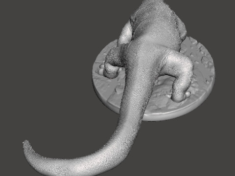 巨蜥巨蜥逼真雕塑模型动物野生动物 3D 打印模型