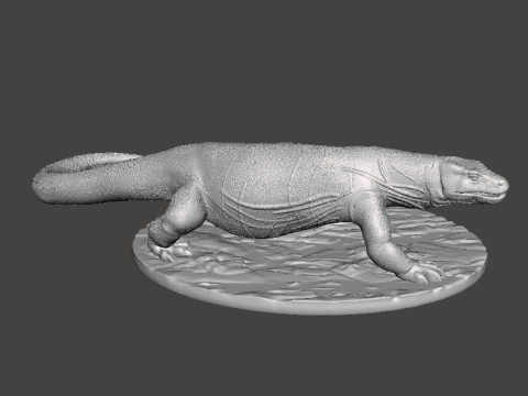 巨蜥巨蜥逼真雕塑模型动物野生动物 3D 打印模型