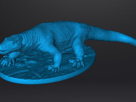 巨蜥巨蜥逼真雕塑模型动物野生动物 3D 打印模型