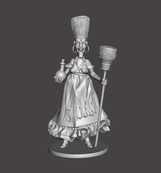 RUE BROCA WITCH LA SORCIERE FIGURE MODEL SCULPTURE STATUE ORNAMENT 3D 프린트 모델 .c4d .max .obj .3ds .fbx .stl .blend
