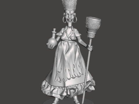 RUE BROCA WITCH LA SORCIERE FIGURE MODEL SCULPTURE STATUE ORNAMENT Modèles 3D en vedette