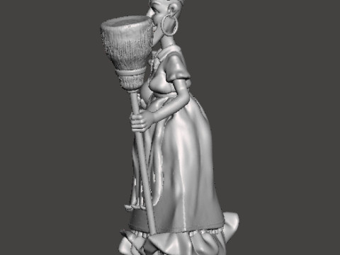 RUE BROCA WITCH LA SORCIERE FIGURE MODEL SCULPTURE STATUE ORNAMENT Model do druku 3D