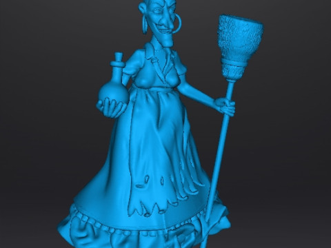 RUE BROCA WITCH LA SORCIERE FIGURE MODEL SCULPTURE STATUE ORNAMENT Model do druku 3D