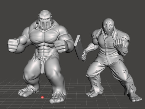 RICK TAYLOR MUTANT MODEL FIGURE FOR HORROR AND FANTASY GAMES RPG DND 3D 打印模型