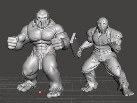 RICK TAYLOR MUTANT MODEL FIGURE FOR HORROR AND FANTASY GAMES RPG DND 3D Print Model