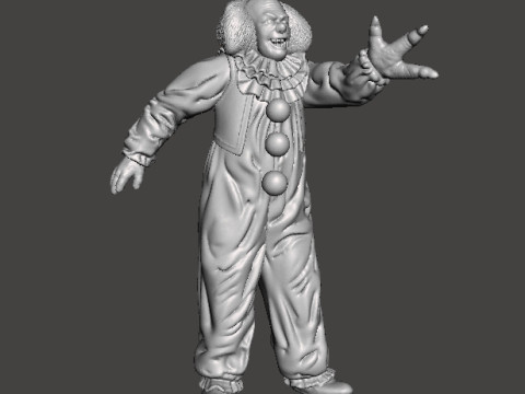 PENNYWISE IT 1990 MINIATURE MODEL FOR HORROR OR FANTASY GAMES RPG DND Modelo de Impressão 3D