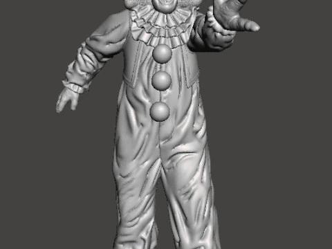 МИНИАТЮРНАЯ МОДЕЛЬ PENNYWISE IT 1990 ГОДА ДЛЯ РПГ УЖАСОВ ИЛИ ФЭНТЕЗИ DND 3D Принт Модель