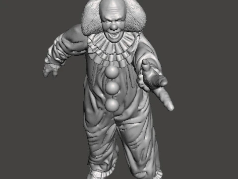 МИНИАТЮРНАЯ МОДЕЛЬ PENNYWISE IT 1990 ГОДА ДЛЯ РПГ УЖАСОВ ИЛИ ФЭНТЕЗИ DND 3D Принт Модель