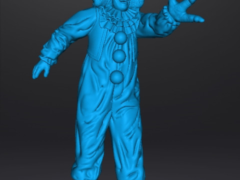 PENNYWISE IT 1990 MINIATURE MODEL FOR HORROR OR FANTASY GAMES RPG DND 3D 프린트 모델