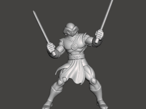 SHADOW DRAGON NINJA MINIATURE MODEL FANTASY GAMES RPG DND 3D Print Model