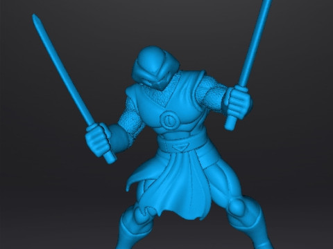 SHADOW DRAGON NINJA MINIATURE MODEL FANTASY GAMES RPG DND Modello di stampa 3D