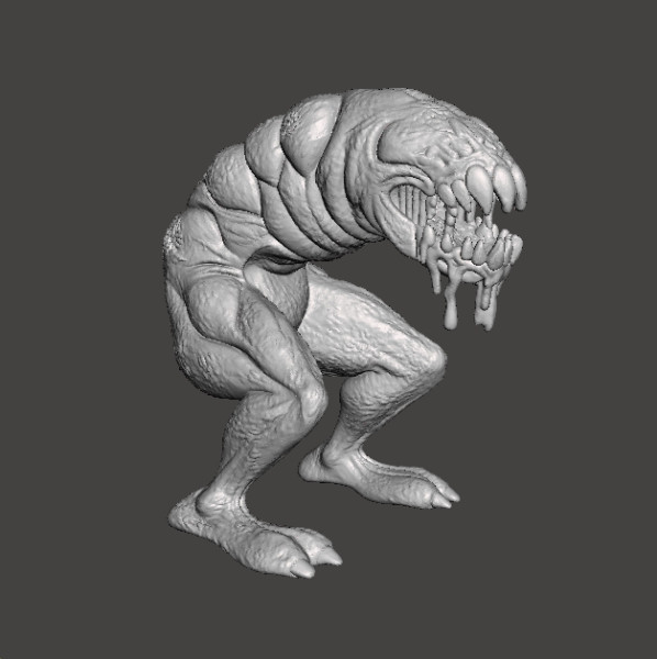GIANT BOREWORM MODEL FIGURE FOR HORROR AND FANTASY GAMES RPG DND 3D Принт Модель .c4d .max .obj .3ds .fbx .stl .blend
