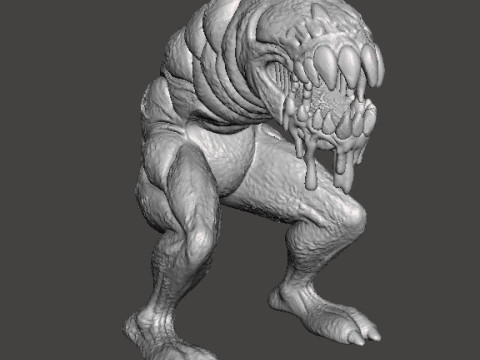 GIANT BOREWORM MODEL FIGURE FOR HORROR AND FANTASY GAMES RPG DND 3D Принт Модель