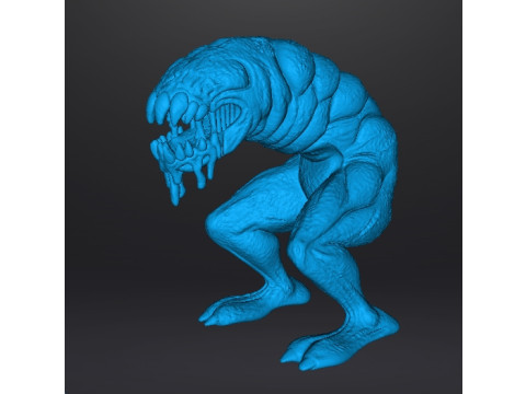 GIANT BOREWORM MODEL FIGURE FOR HORROR AND FANTASY GAMES RPG DND 3D Принт Модель