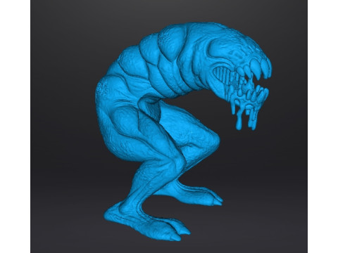 GIANT BOREWORM MODEL FIGURE FOR HORROR AND FANTASY GAMES RPG DND 3D Принт Модель