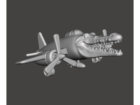 BRAINROT BOMBARDIRO CROCODRILO SCULPTURE FIGURE MODEL STATUE TOY 3D Print Model