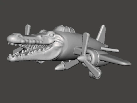 BRAINROT BOMBARDIRO CROCODRILO SCULTURA FIGURA MODELLO STATUA GIOCATTOLO Modello di stampa 3D