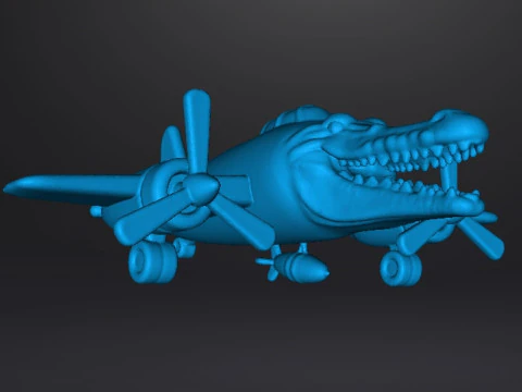 BRAINROT BOMBARDIRO CROCODRILO SCULTURA FIGURA MODELLO STATUA GIOCATTOLO Modello di stampa 3D