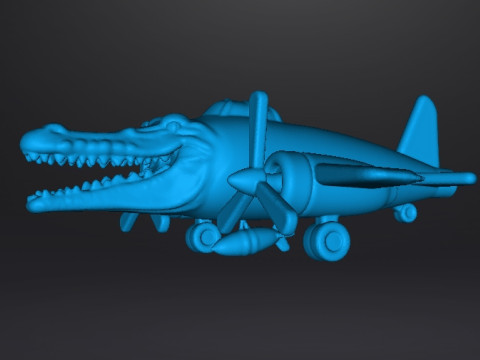 BRAINROT BOMBARDIRO CROCODRILO ESCULTURA FIGURA MODELO ESTÁTUA BRINQUEDO Modelo de Impressão 3D
