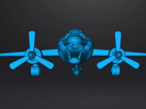 BRAINROT BOMBARDIRO CROCODRILO SCULTURA FIGURA MODELLO STATUA GIOCATTOLO Modello di stampa 3D