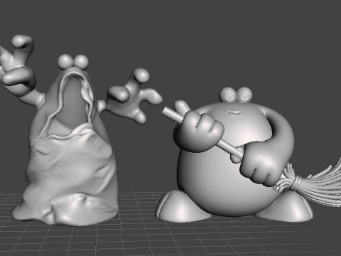 트랩 도어 팬텀 판타지 피규어 모델 장난감 조각품 3D 프린트 모델