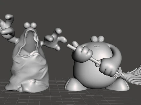TRAP DOOR PHANTOM FANTASY FIGURE MODEL TOY SCULPTURE 3D Print Model