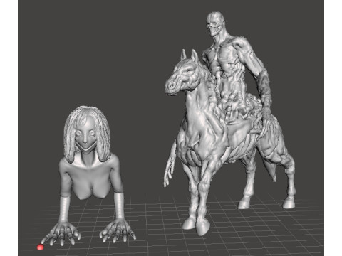 MOMO MOTHER BIRD MINIATURE MODEL FOR HORROR OR FANTASY GAMES RPG DND 3D Print Model