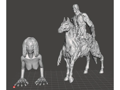 MODELO EM MINIATURA MOMO MOTHER BIRD PARA JOGOS DE HORROR OU FANTASIA RPG DND Modelo de Impressão 3D