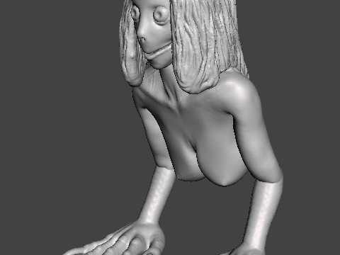 MOMO MOTHER BIRD MINIATURE MODEL FOR HORROR OR FANTASY GAMES RPG DND 3D Print Model
