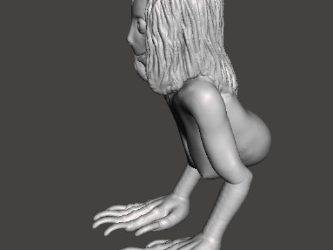 MOMO MOTHER BIRD MINIATURE MODEL FOR HORROR OR FANTASY GAMES RPG DND 3D Print Model