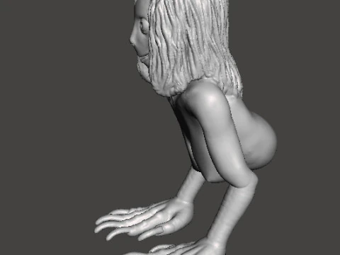 MODELO EM MINIATURA MOMO MOTHER BIRD PARA JOGOS DE HORROR OU FANTASIA RPG DND Modelo de Impressão 3D