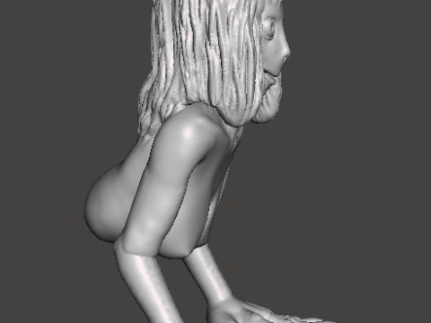 MOMO MOTHER BIRD MINIATURE MODEL FOR HORROR OR FANTASY GAMES RPG DND 3D Print Model