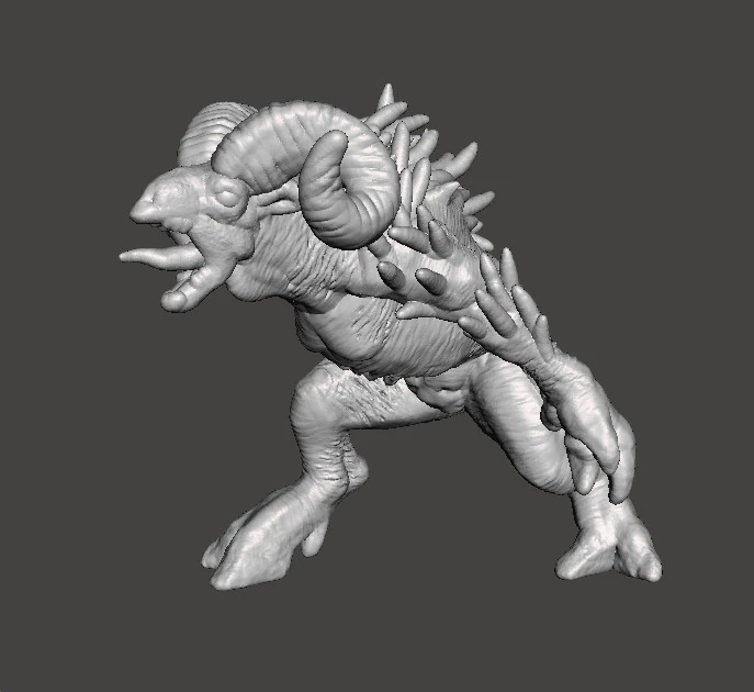 SHEEPSQUATCH MINIATURE MODEL FOR HORROR OR FANTASY GAMES RPG DND 3D Print Model .c4d .max .obj .3ds .fbx .stl .blend 