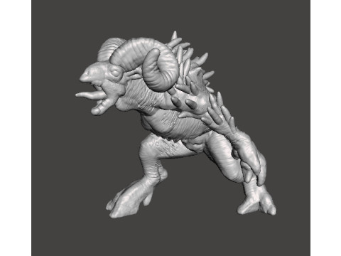 МІНІАТЮРНА МОДЕЛЬ SHEEPSQUATCH ДЛЯ ІГОР У ЖАХІВ АБО ФЕНТЕЗІ RPG DND 3D Принт Модель