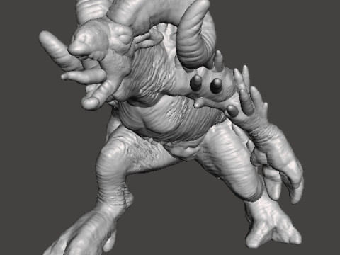 MINIATUROWY MODEL SHEEPSQUATCH DO GRY HORROR LUB FANTASY RPG DND Model do druku 3D