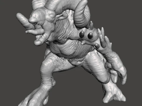 SHEEPSQUATCH MINIATURE MODEL FOR HORROR OR FANTASY GAMES RPG DND 3D Print Model