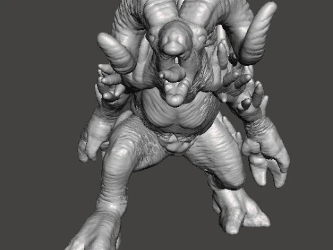 SHEEPSQUATCH MINIATURE MODEL FOR HORROR OR FANTASY GAMES RPG DND 3D Print Model