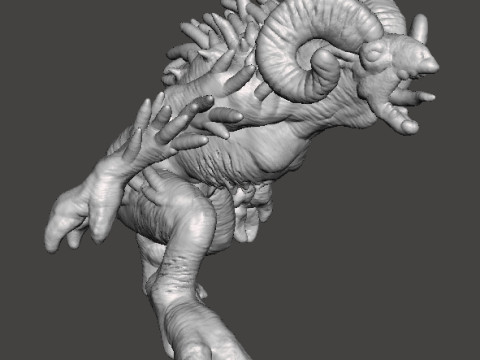 MINIATUROWY MODEL SHEEPSQUATCH DO GRY HORROR LUB FANTASY RPG DND Model do druku 3D