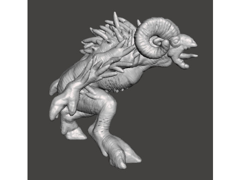 MINIATUROWY MODEL SHEEPSQUATCH DO GRY HORROR LUB FANTASY RPG DND Model do druku 3D