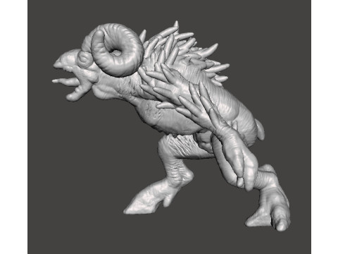 MINIATUROWY MODEL SHEEPSQUATCH DO GRY HORROR LUB FANTASY RPG DND Model do druku 3D