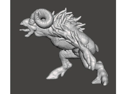 SHEEPSQUATCH MINIATURE MODEL FOR HORROR OR FANTASY GAMES RPG DND 3D Print Model