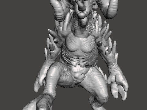 MINIATUROWY MODEL SHEEPSQUATCH DO GRY HORROR LUB FANTASY RPG DND Model do druku 3D