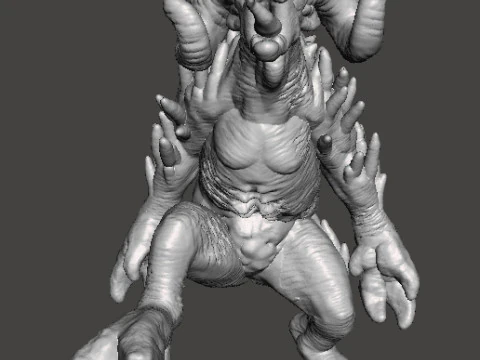 SHEEPSQUATCH MINIATURE MODEL FOR HORROR OR FANTASY GAMES RPG DND 3D Print Model
