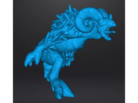 SHEEPSQUATCH MINIATURE MODEL FOR HORROR OR FANTASY GAMES RPG DND 3D Print Model
