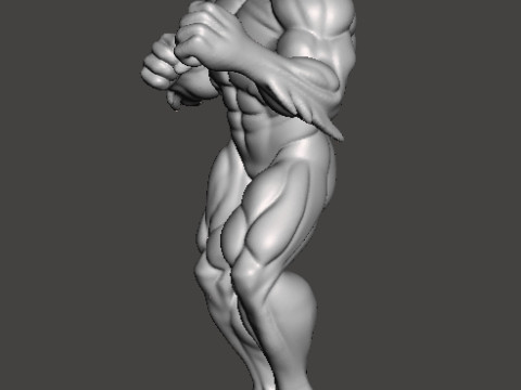 ZMIENIONA BESTIA WILKOŁAK FORMA MINIATUROWY MODEL FANTASY LUB GRY SCIFI RPG DND Model do druku 3D