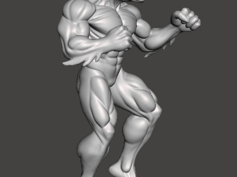 ZMIENIONA BESTIA WILKOŁAK FORMA MINIATUROWY MODEL FANTASY LUB GRY SCIFI RPG DND Model do druku 3D